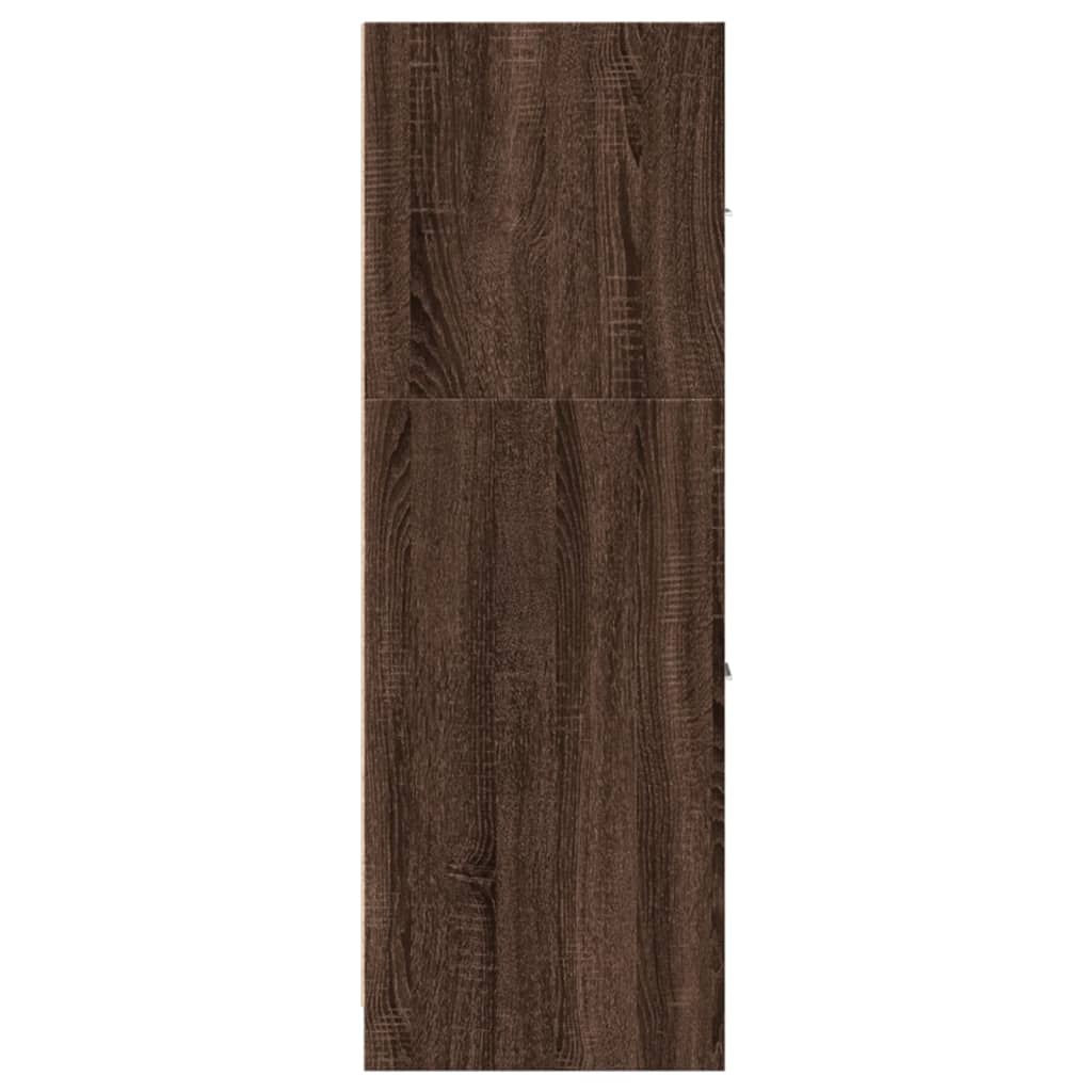 Ormarić za lijekove boja smeđeg hrasta 40x41x118 cm drveni