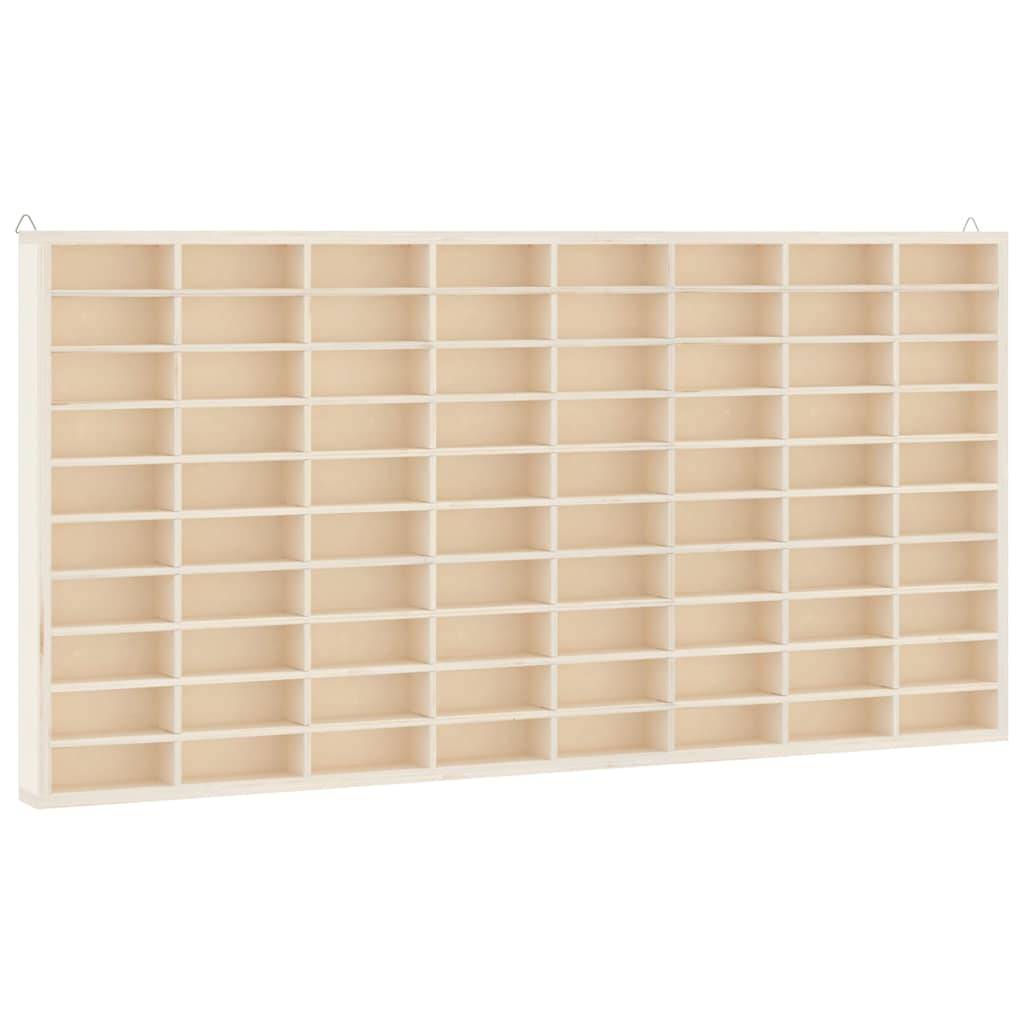 Drvena kolekcionarska vitrina s 80 odjeljaka 80x4,5x40,5 cm