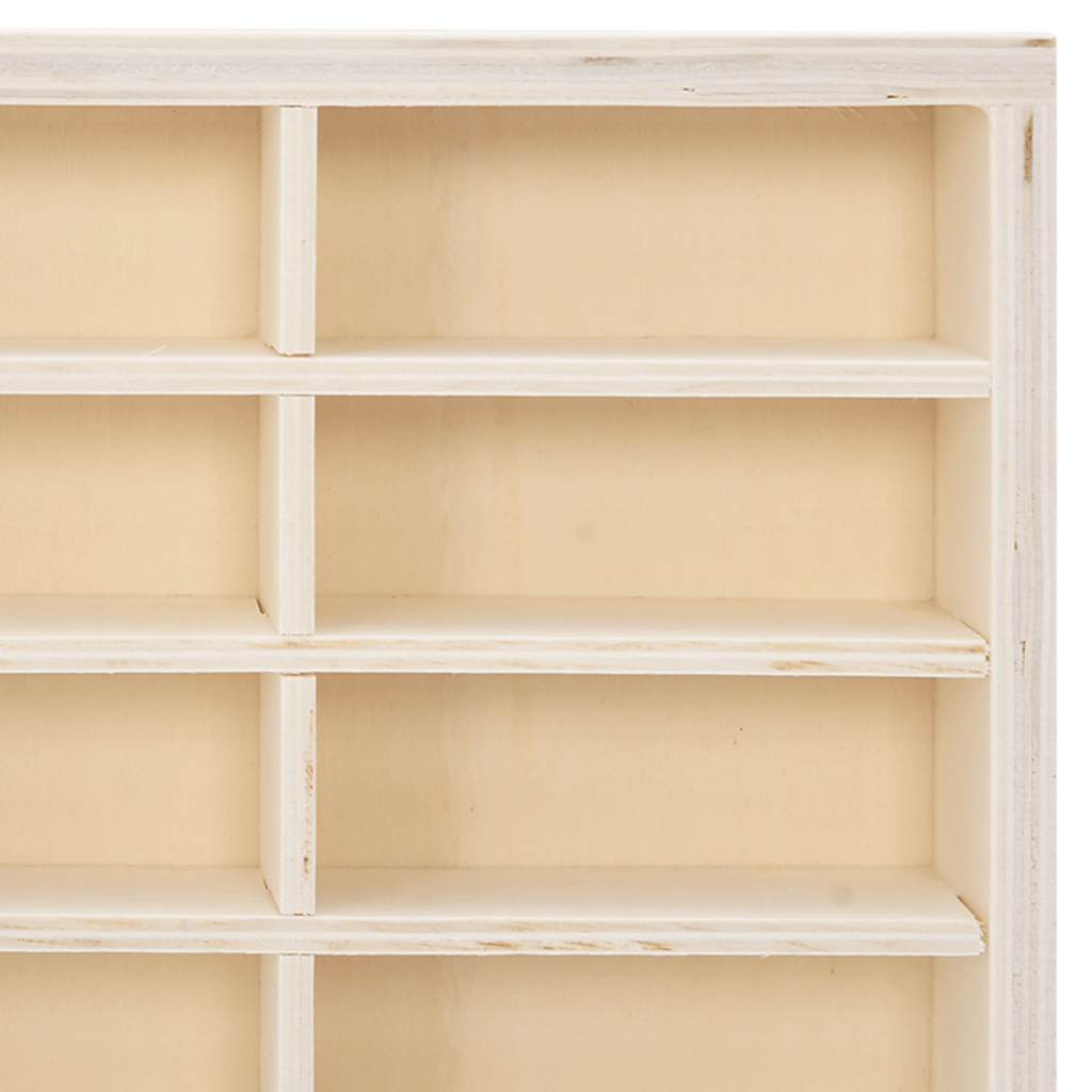 Drvena kolekcionarska vitrina s 80 odjeljaka 80x4,5x40,5 cm
