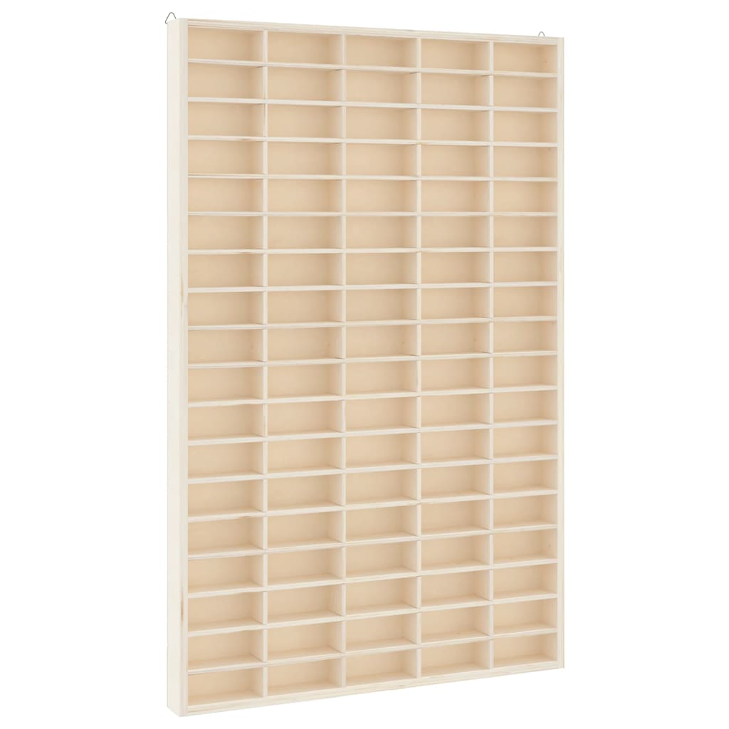 Drvena kolekcionarska vitrina s 90 odjeljaka 50,5 x 4,5 x 79 cm