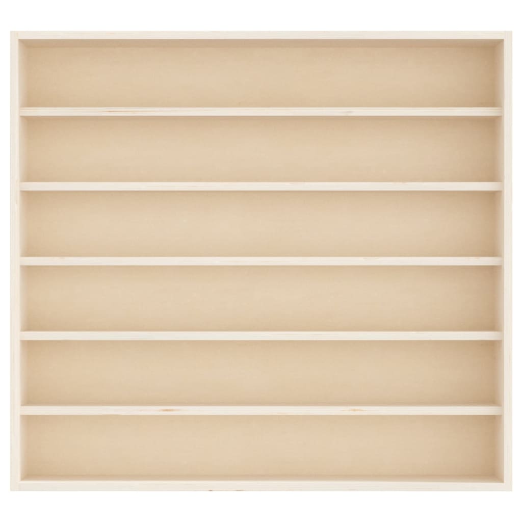 Drvena kolekcionarska vitrina sa 6 polica 60x8,5x55 cm