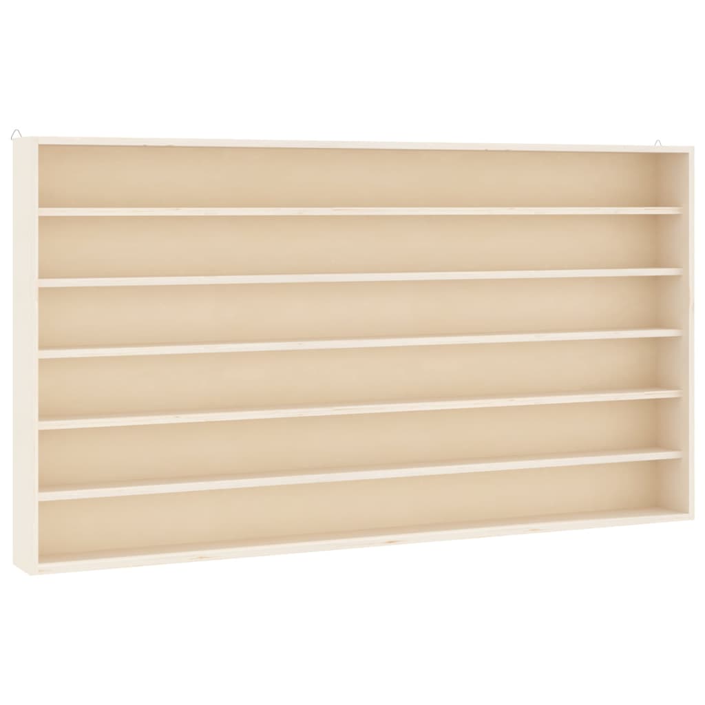 Drvena kolekcionarska vitrina sa 6 polica 80x8,5x55 cm