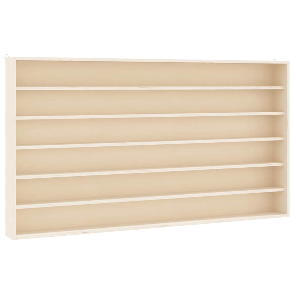 Drvena kolekcionarska vitrina sa 6 polica 100x9x55 cm