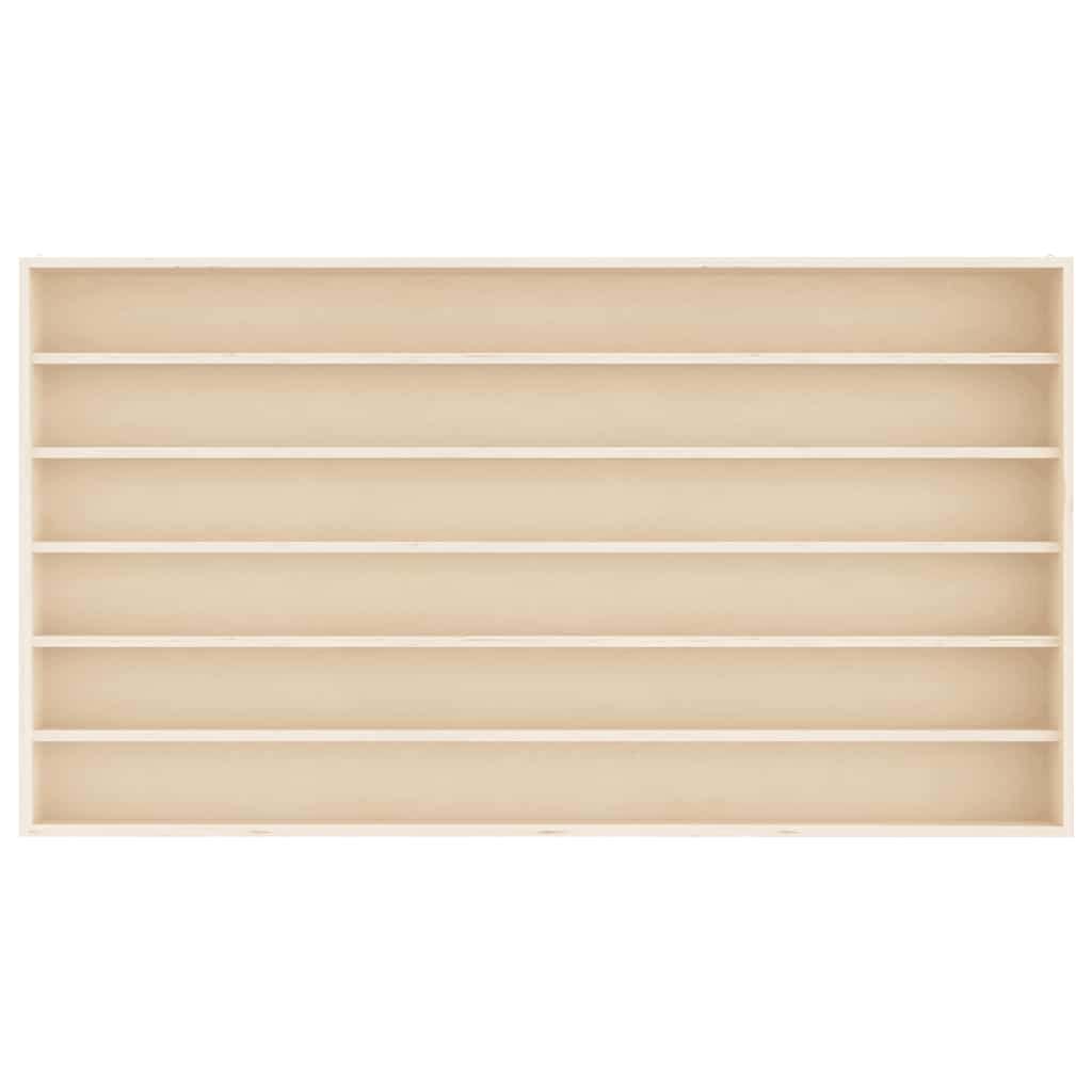 Drvena kolekcionarska vitrina sa 6 polica 100x9x55 cm