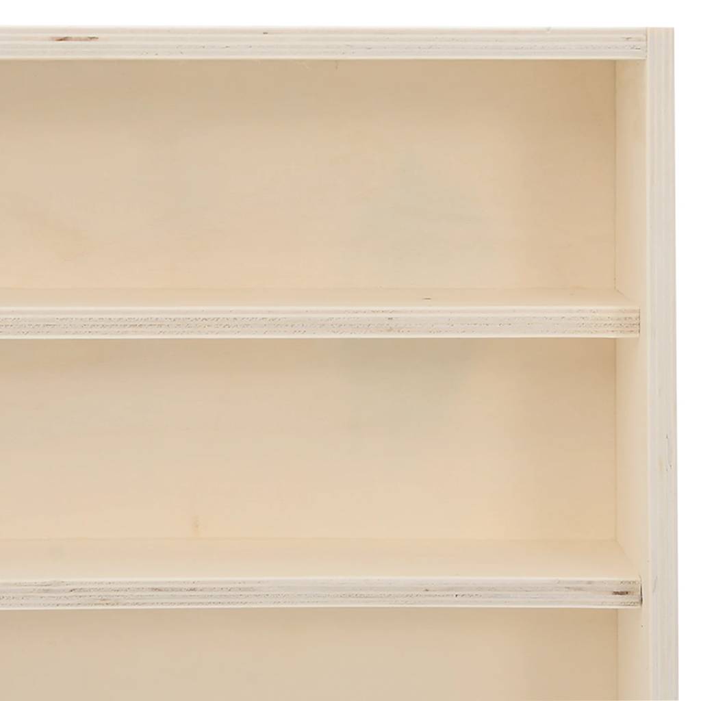 Drvena kolekcionarska vitrina sa 6 polica 100x9x55 cm