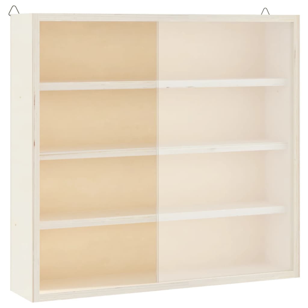 Drvena kolekcionarska vitrina s vratima 40x8,5x37 cm
