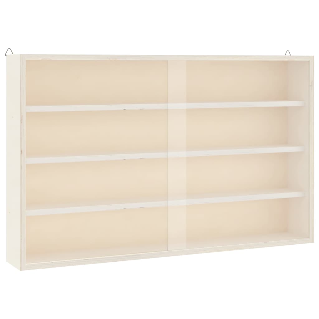 Drvena kolekcionarska vitrina s vratima 60x8,5x37 cm