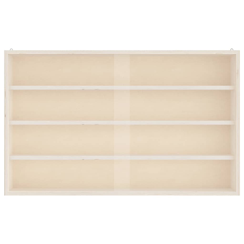 Drvena kolekcionarska vitrina s vratima 60x8,5x37 cm