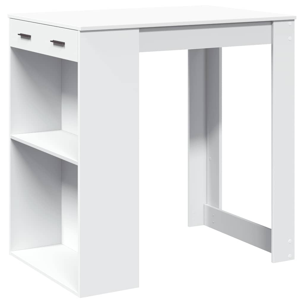 Barski stol bijeli 102 x 70 x 103,5 cm konstruirano drvo