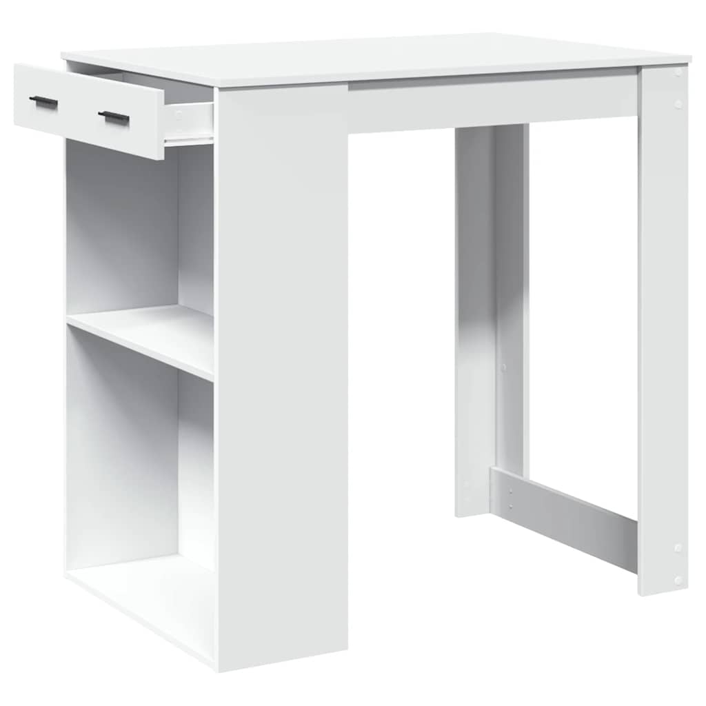 Barski stol bijeli 102 x 70 x 103,5 cm konstruirano drvo