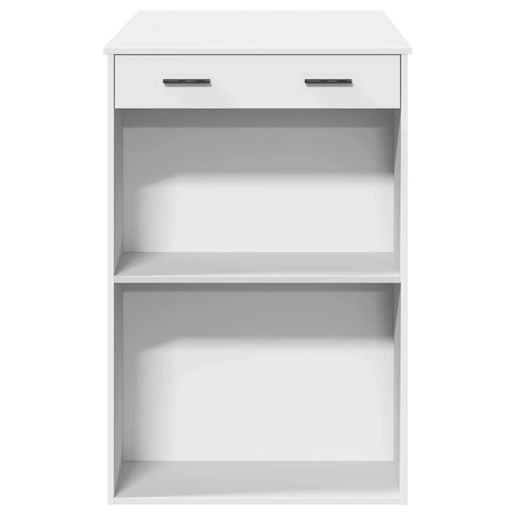Barski stol bijeli 102 x 70 x 103,5 cm konstruirano drvo