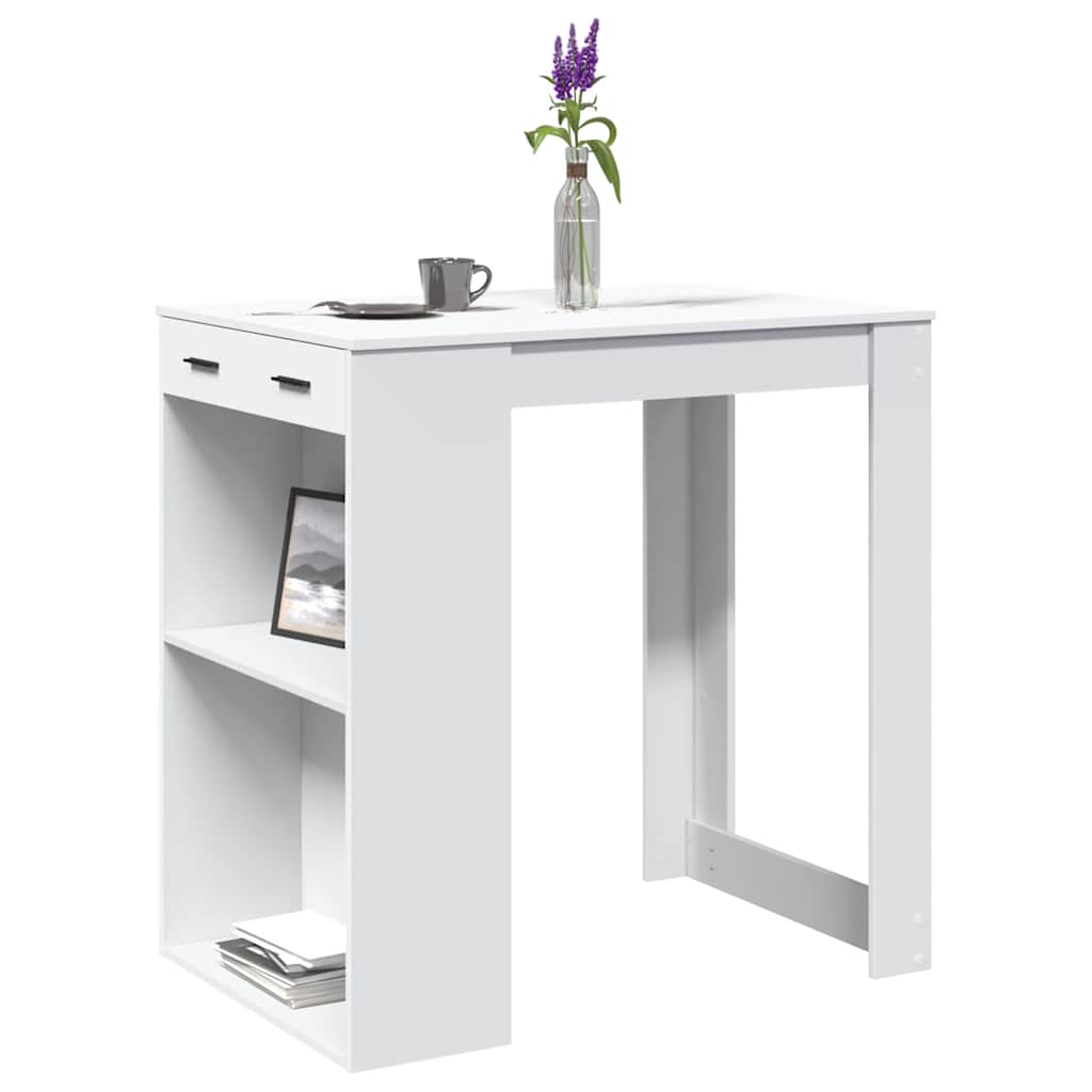 Barski stol bijeli 102 x 70 x 103,5 cm konstruirano drvo