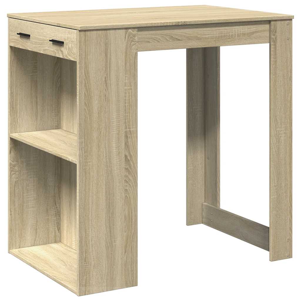 Barski stol boja hrasta 102x70x103,5 cm konstruirano drvo