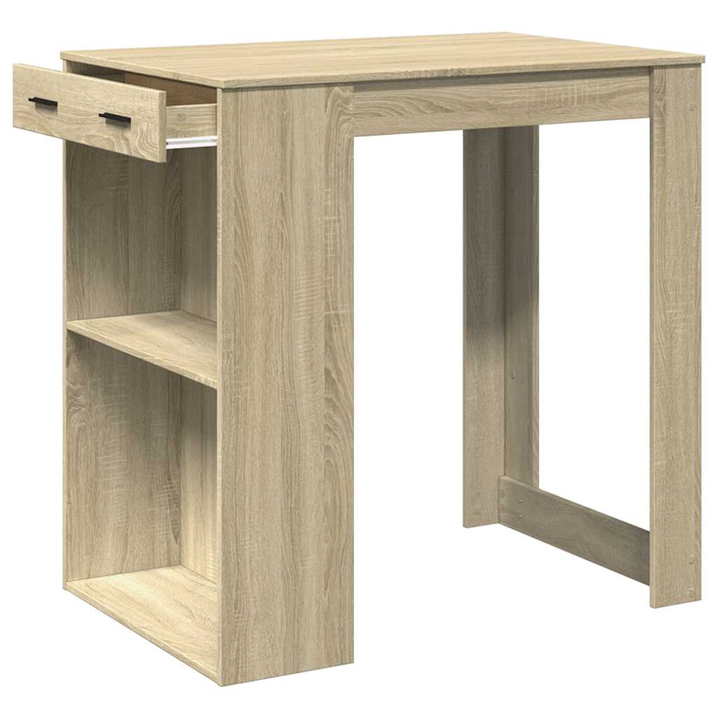 Barski stol boja hrasta 102x70x103,5 cm konstruirano drvo
