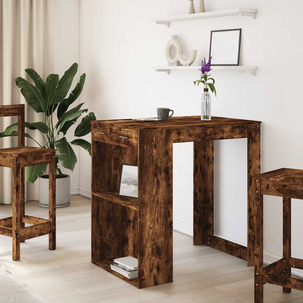 Barski stol boja hrasta 102 x 70 x 103,5 cm konstruirano drvo