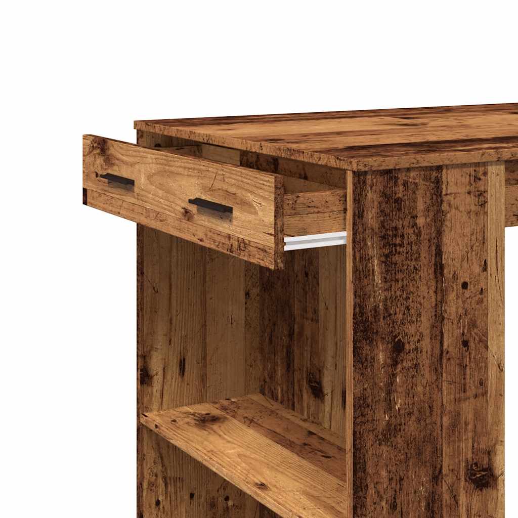 Barski stol boja starog drva 102x70x103,5 cm konstruirano drvo