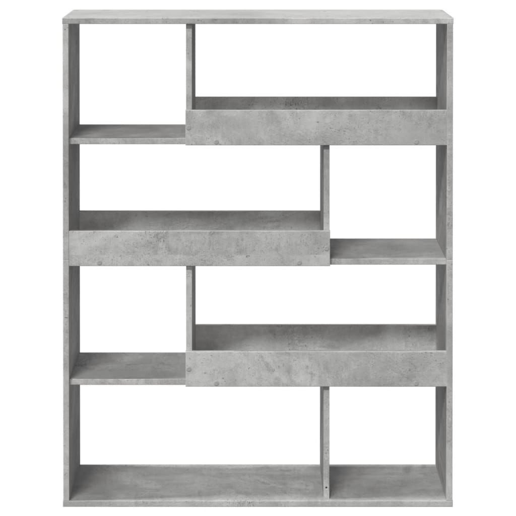 Regal za knjige boja betona 100x33x125,5 cm konstruirano drvo