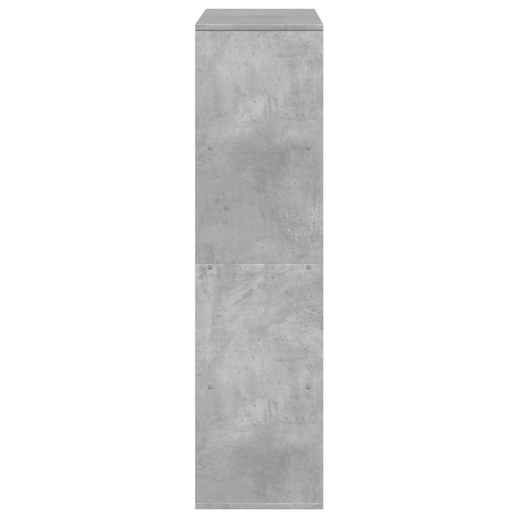 Regal za knjige boja betona 100x33x125,5 cm konstruirano drvo
