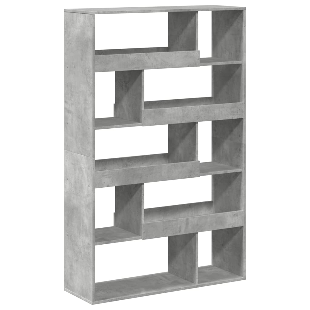 Regal za knjige boja betona 100x33x156,5 cm konstruirano drvo