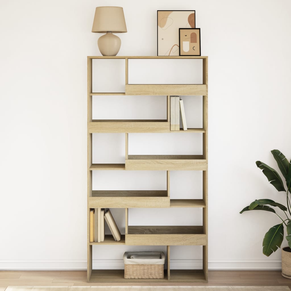 Regal za knjige boja hrasta 100x33x187,5 cm konstruirano drvo