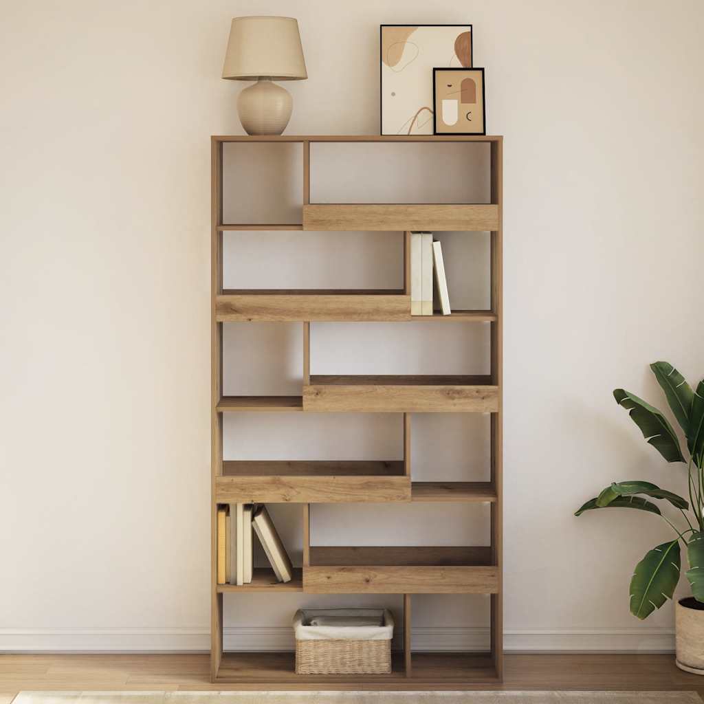 Regal za knjige boja hrasta 100x33x187,5 cm konstruirano drvo