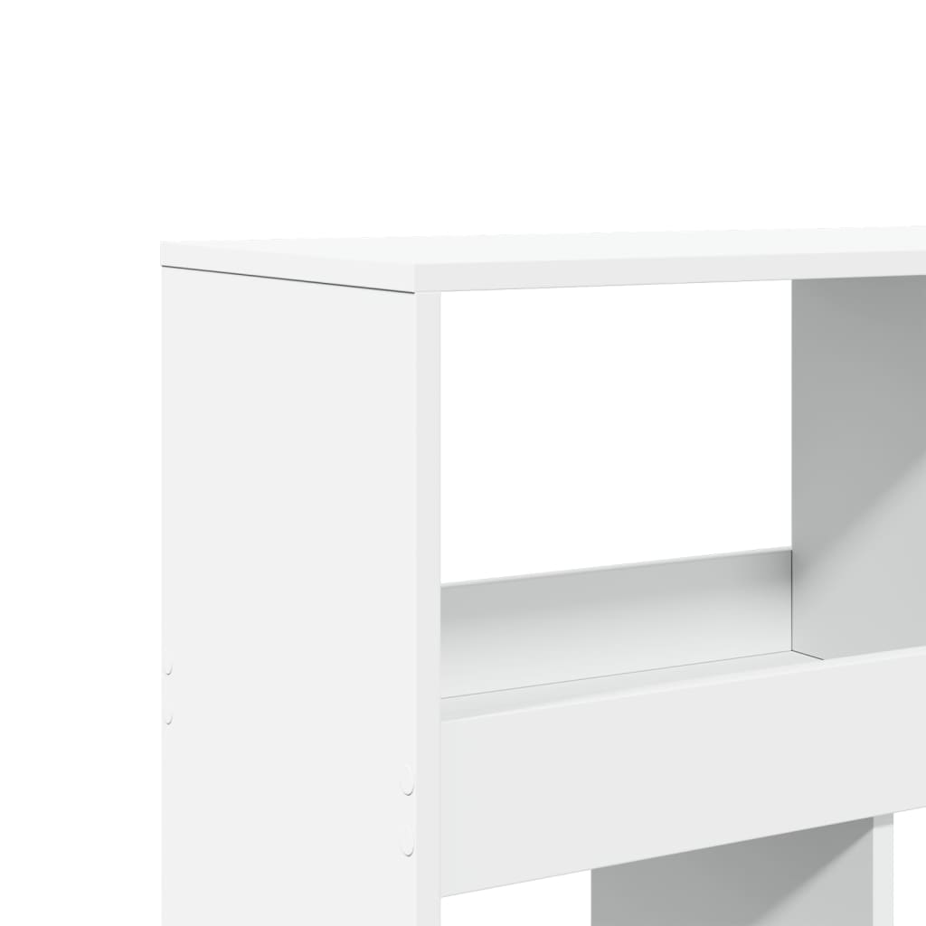 Regal za knjige bijeli 100 x 33 x 125,5 cm konstruirano drvo