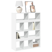 Regal za knjige bijeli 100 x 33 x 125,5 cm konstruirano drvo
