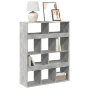 Regal za knjige boja betona 100x33x125,5 cm konstruirano drvo