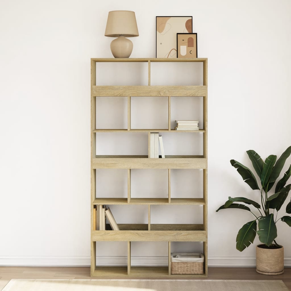 Regal za knjige boja hrasta 100x33x187,5 cm konstruirano drvo
