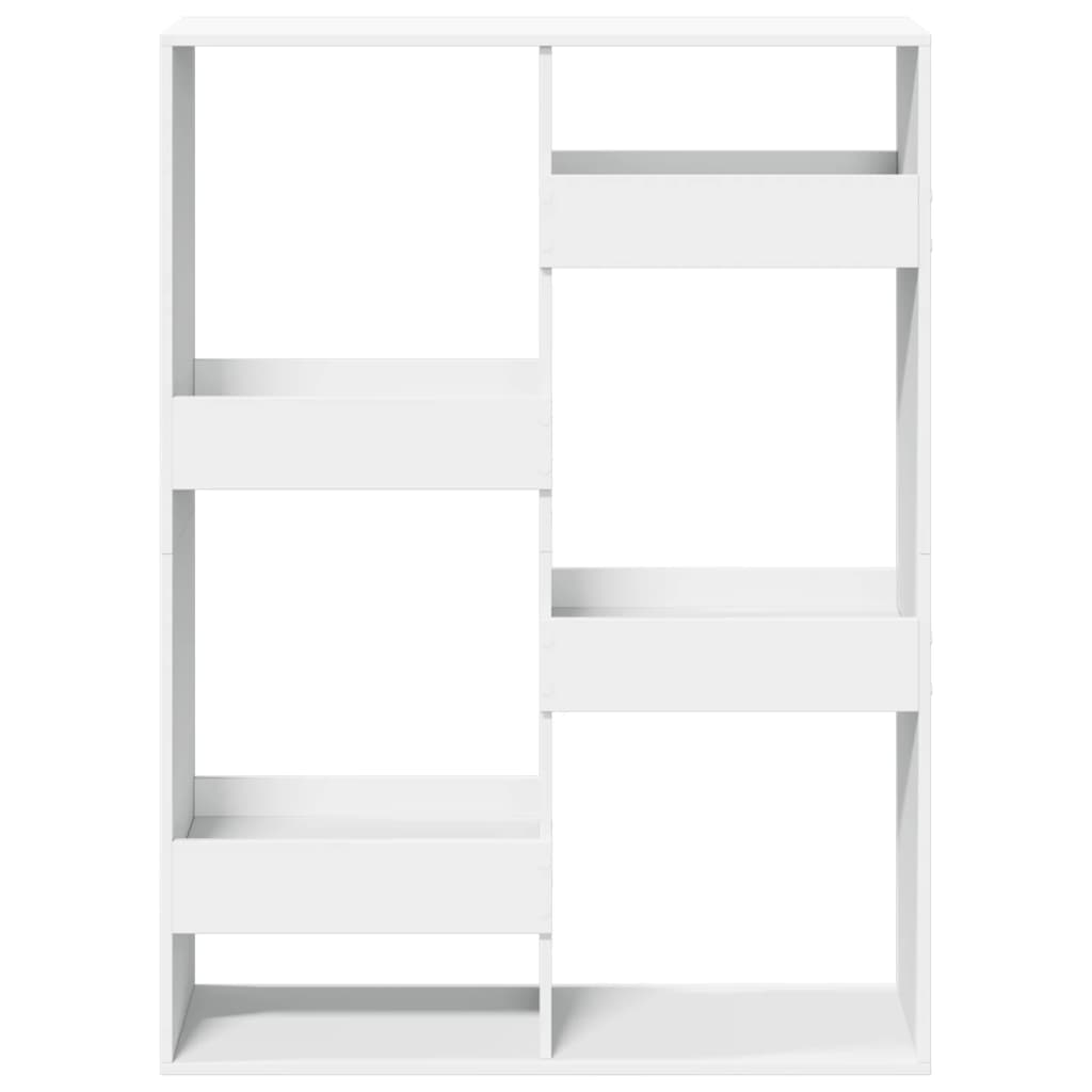 Regal za knjige bijeli 100x33x135 cm od konstruiranog drva