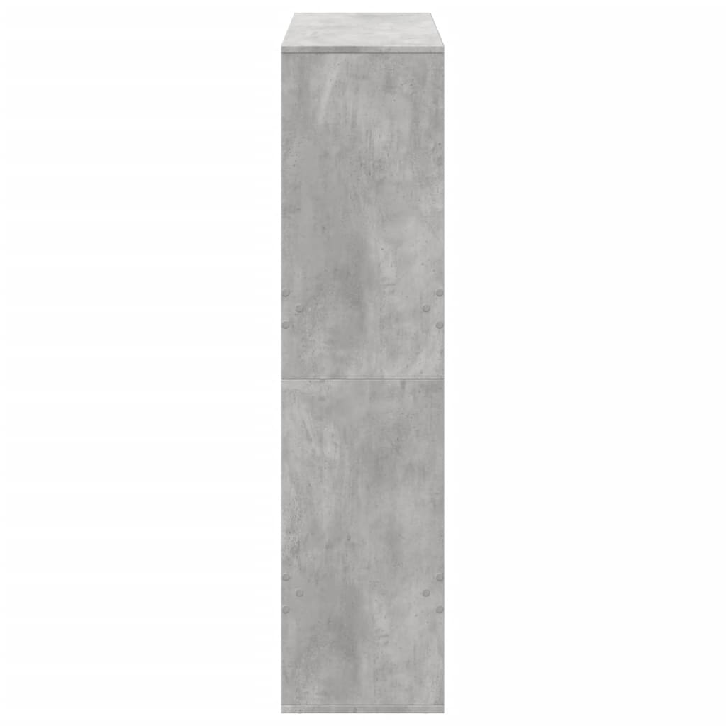Regal za knjige boja betona 100x33x135 cm konstruirano drvo