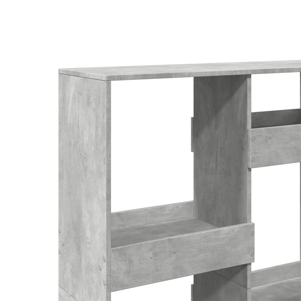 Regal za knjige boja betona 100x33x135 cm konstruirano drvo