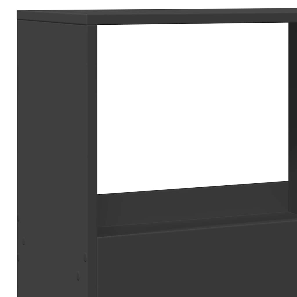 Regal za knjige crni 100x33x155,5 cm od konstruiranog drva