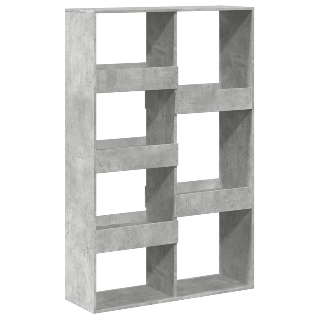 Regal za knjige boja betona 100x33x155,5 cm konstruirano drvo