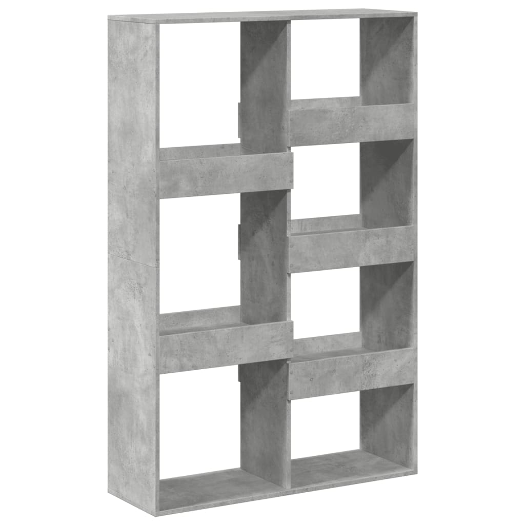 Regal za knjige boja betona 100x33x155,5 cm konstruirano drvo
