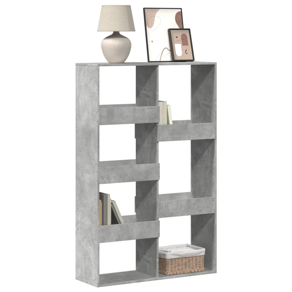 Regal za knjige boja betona 100x33x155,5 cm konstruirano drvo