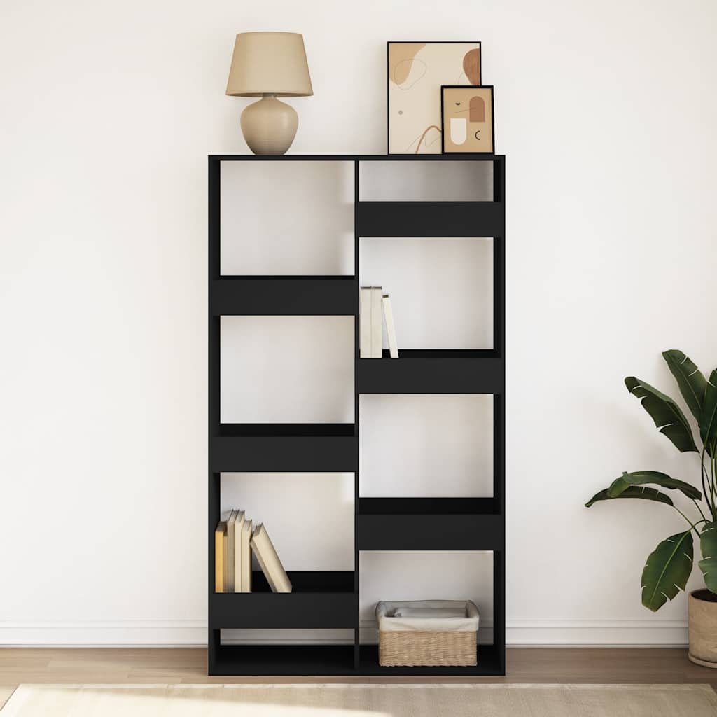 Regal za knjige crni 100x33x175 cm od konstruiranog drva