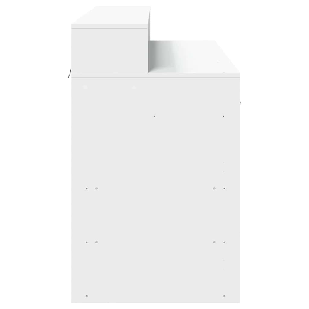 Radni stol LED bijeli 120 x 55 x 91 cm od konstruiranog drva
