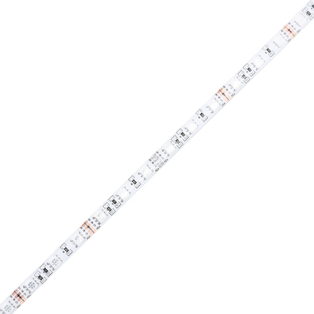 Radni stol LED bijeli 120 x 55 x 91 cm od konstruiranog drva