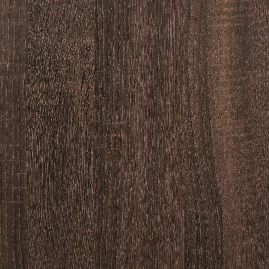 Radni stol s LED svjetlima smeđa boja hrasta 200x55x91cm drveni
