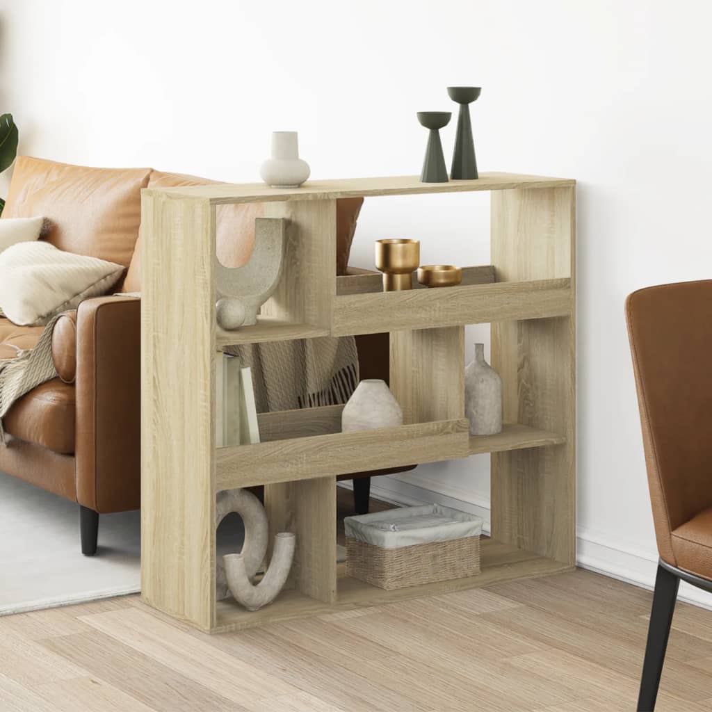 Sobna pregrada boja hrasta 100 x 33 x 94,5 cm konstruirano drvo