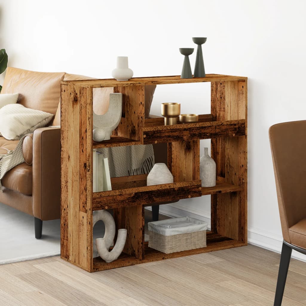 Sobna pregrada boja drva 100 x 33 x 94,5 cm konstruirano drvo