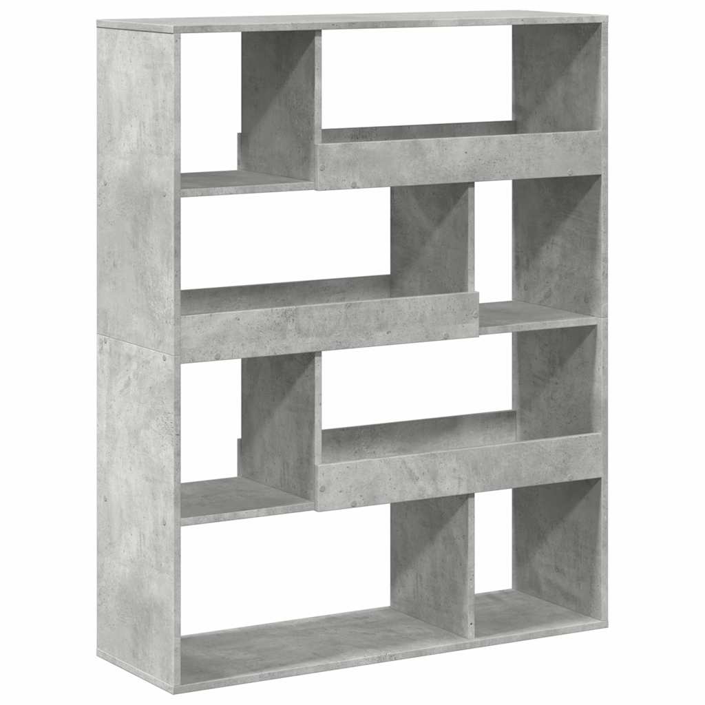 Sobna pregrada boja betona 100x33x125,5 cm konstruirano drvo