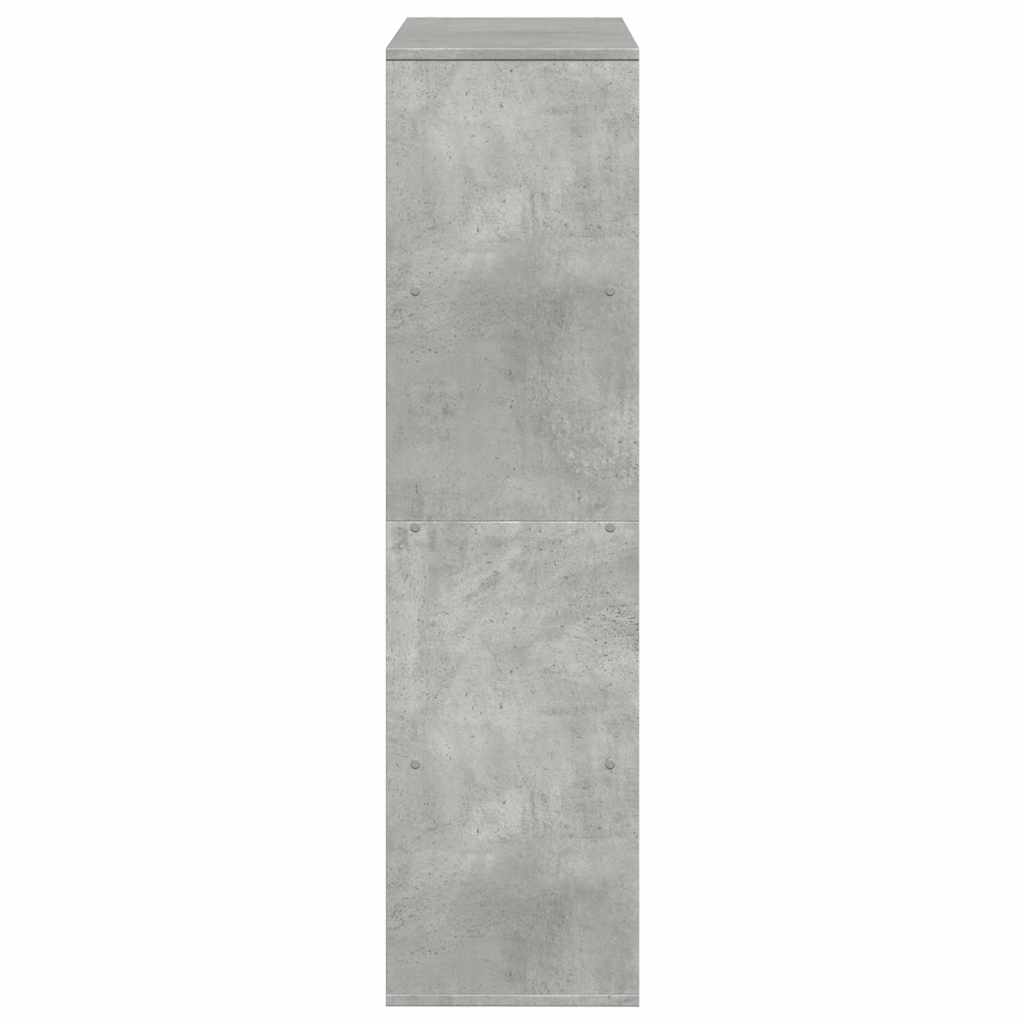 Sobna pregrada boja betona 100x33x125,5 cm konstruirano drvo