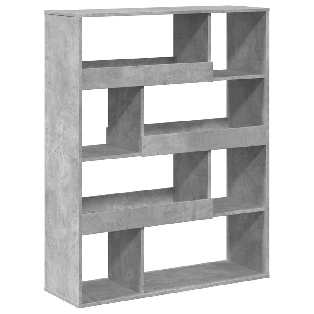 Sobna pregrada boja betona 100x33x125,5 cm konstruirano drvo