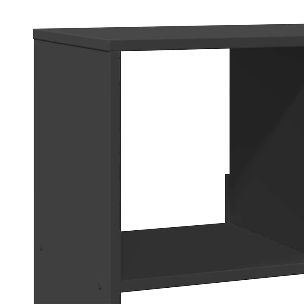 Sobna pregrada crna 100x33x156,5 cm konstruirano drvo