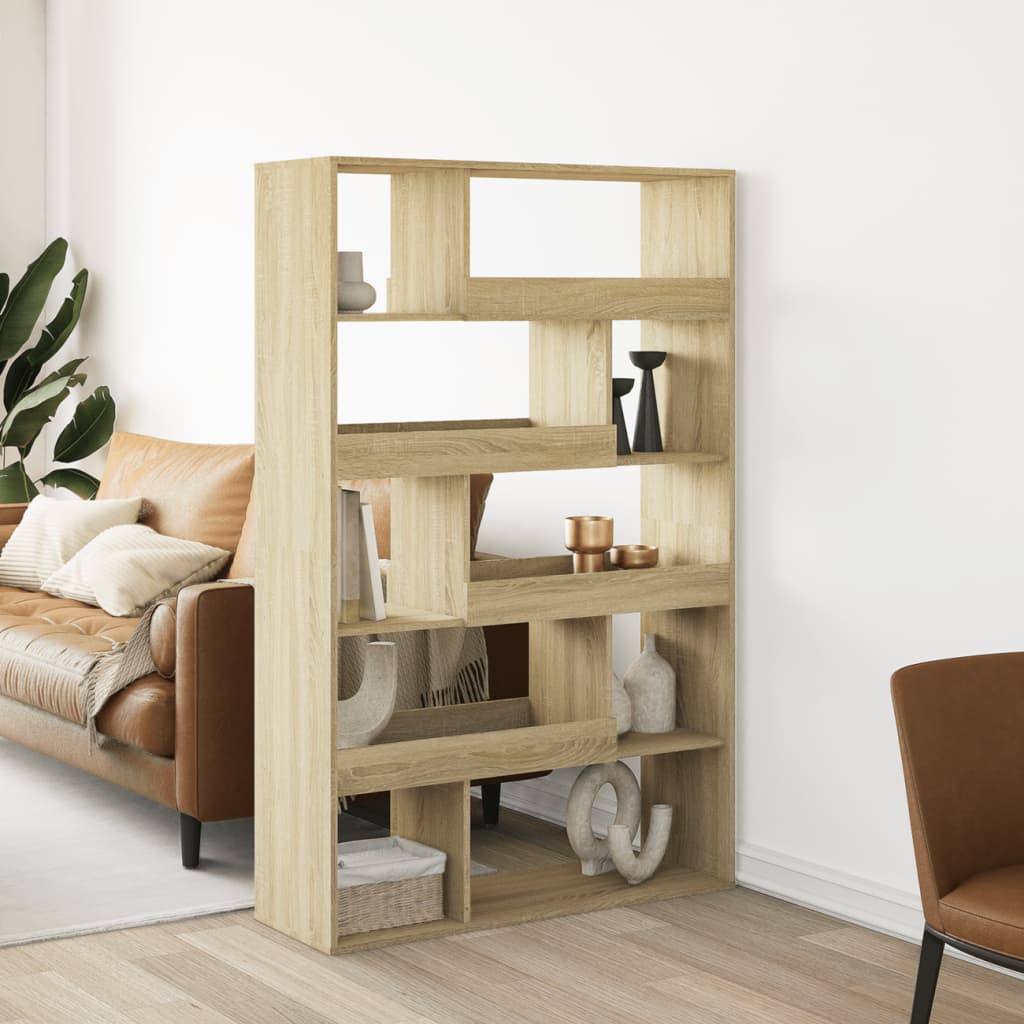 Sobna pregrada boja hrasta 100x33x156,5 cm konstruirano drvo