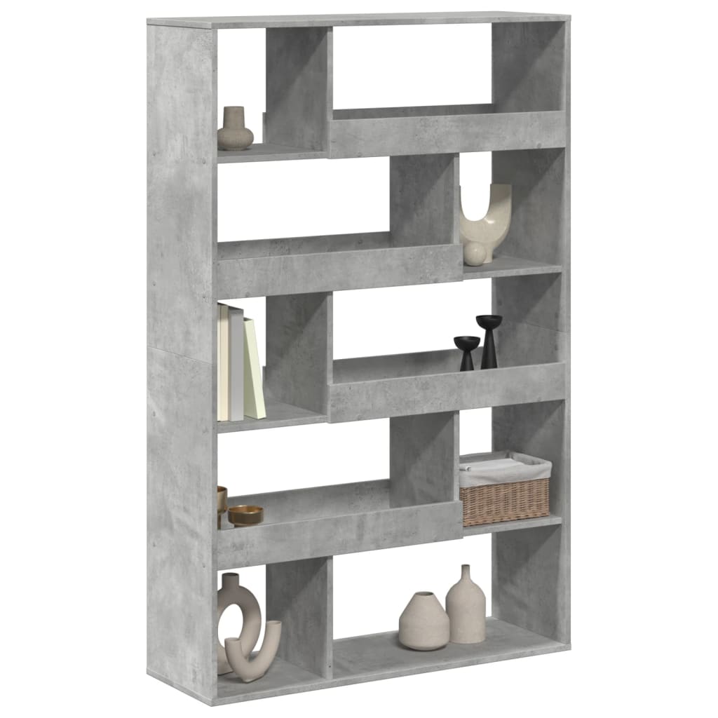 Sobna pregrada boja betona 100x33x156,5 cm konstruirano drvo