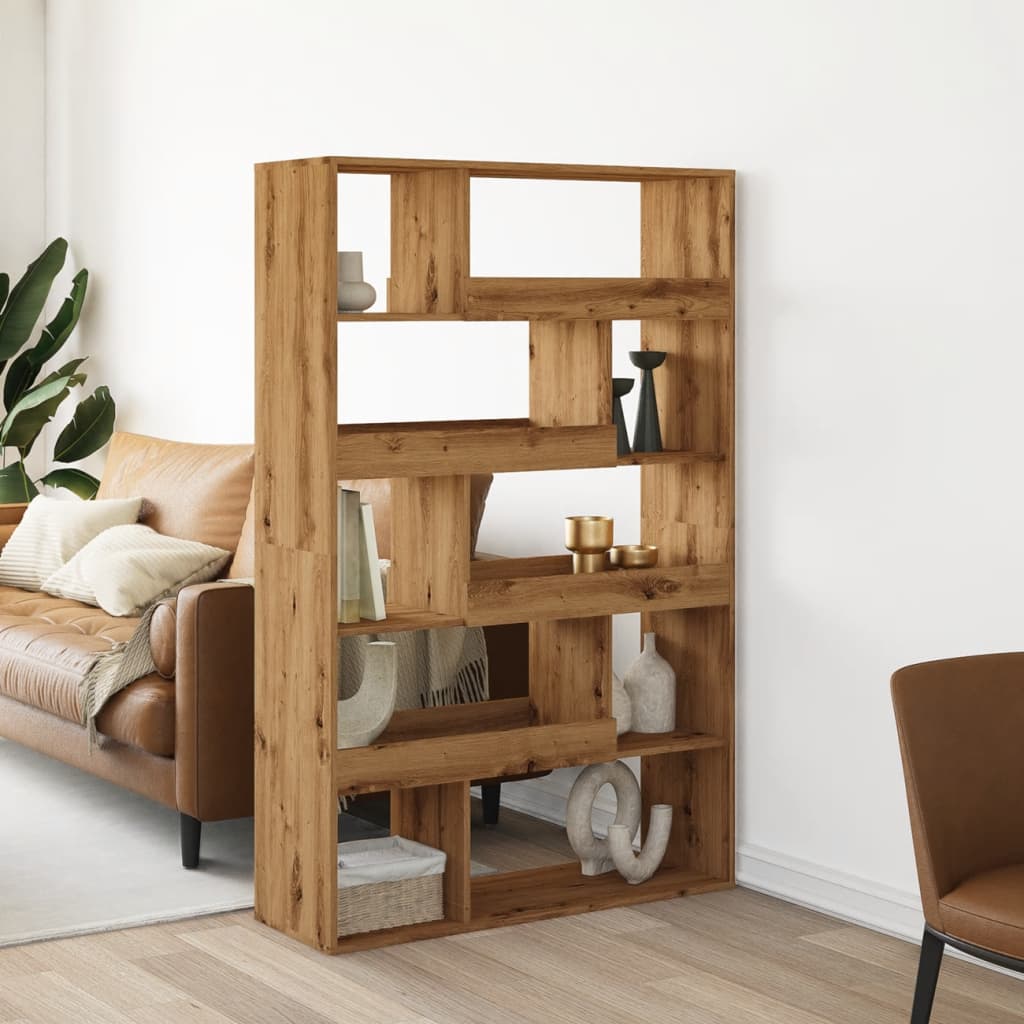 Sobna pregrada boja hrasta 100x33x156,5 cm konstruirano drvo