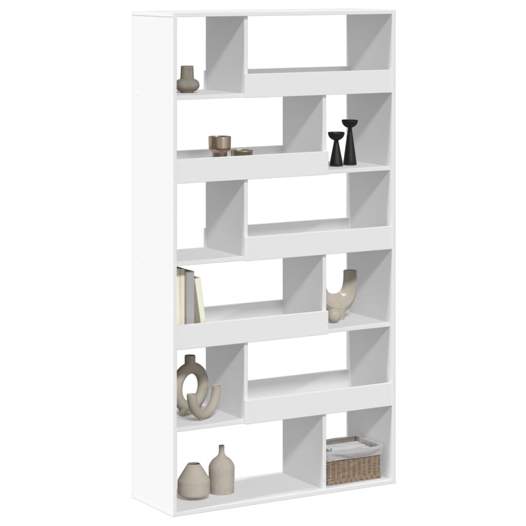 Sobna pregrada bijela 100 x 33 x 187,5 cm konstruirano drvo